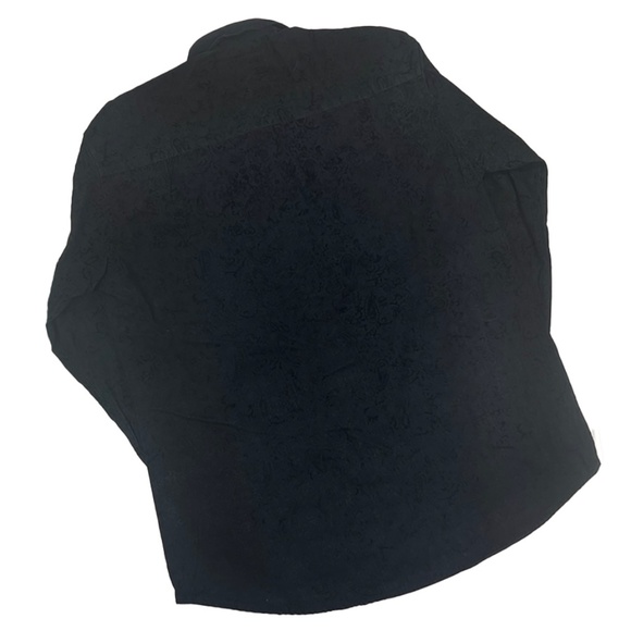 Black Vintage Flecked Button-Front Shirt from Japan - Picture 3 of 5